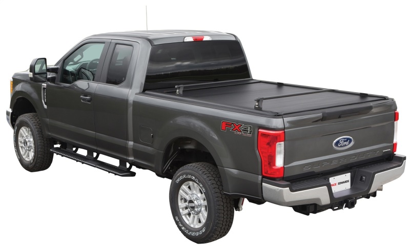 Chevrolet Silverado 1500 Retractable Bed Cover - Pace Edwards - UltraGroove Metal - Matte Black - `19-`27
